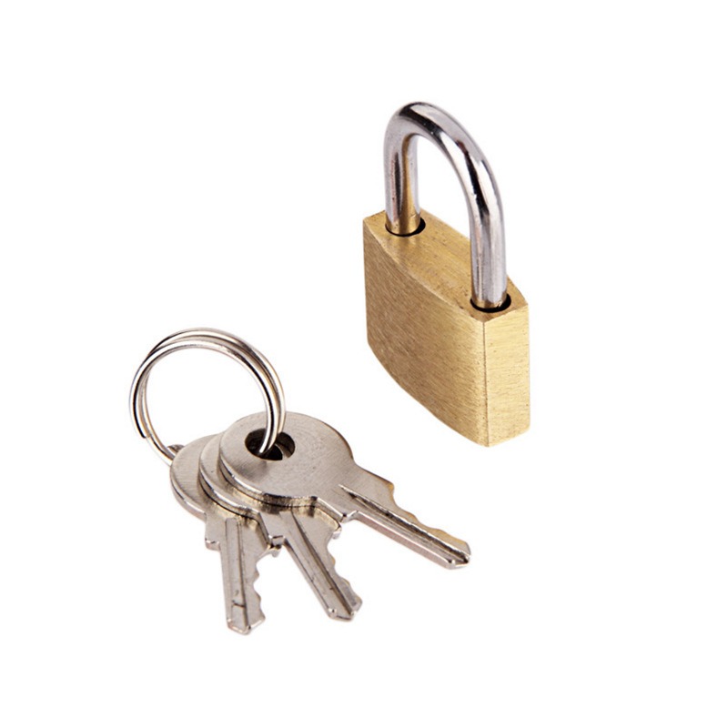 Letter Opener Brass - Cadenas en laiton massif avec 3