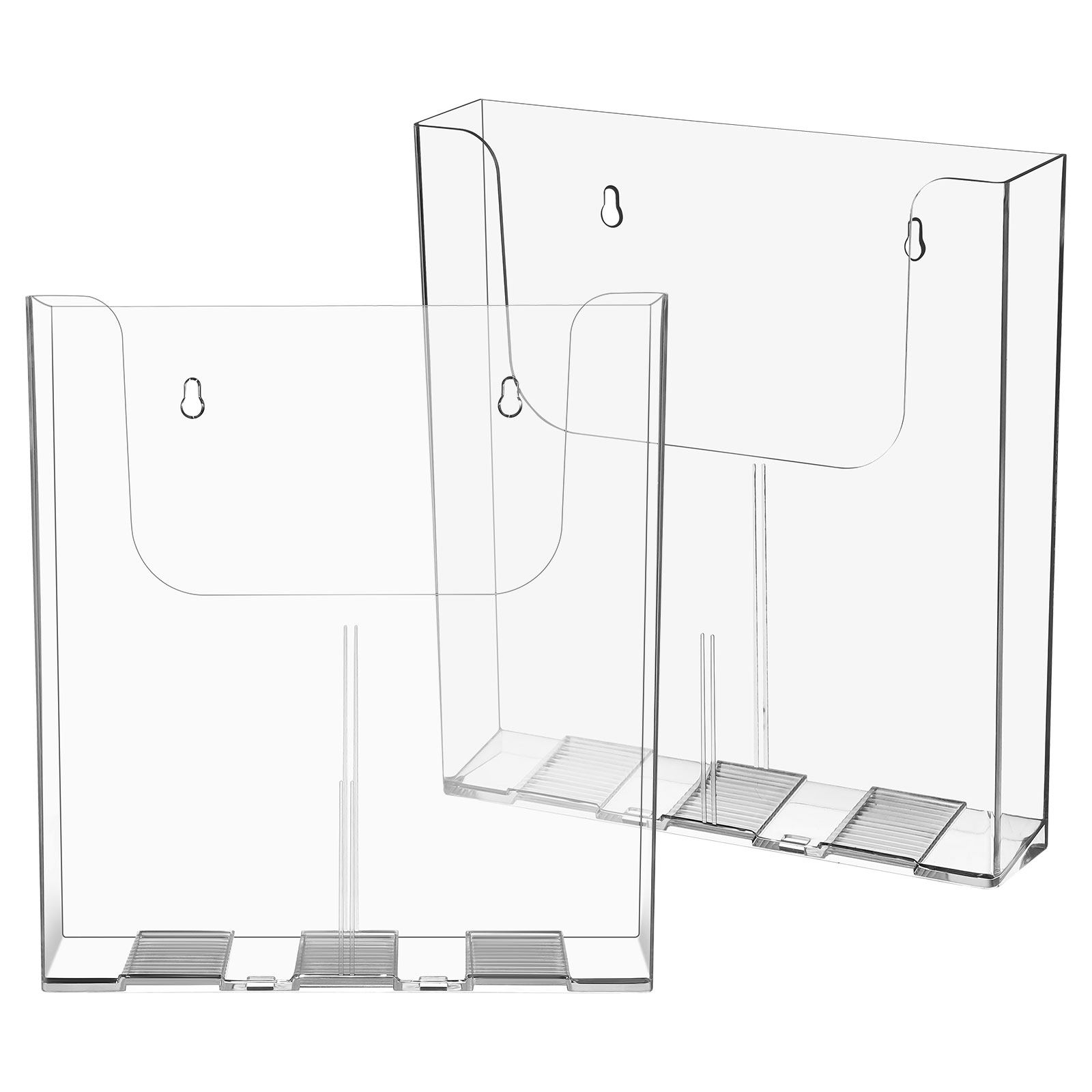 Magazine Holder Rack - 2 pièces, organisateur mural transparent en