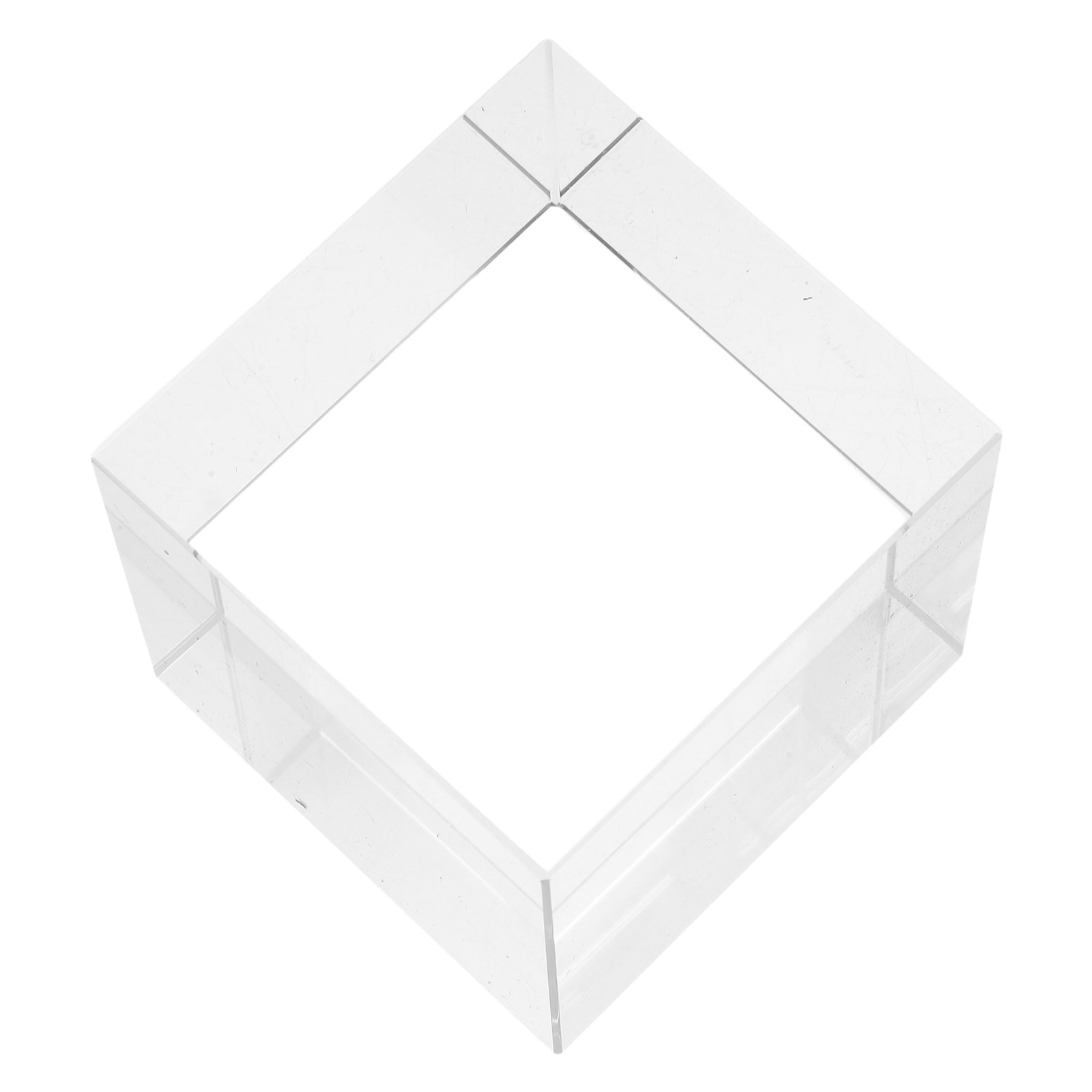 Book Weight Glass - Poids-papier carré en cristal transparent, bloc
